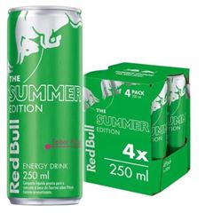Energetico Red Bull Energy Drink Pitaya Pack com 4 Latas de 250ml